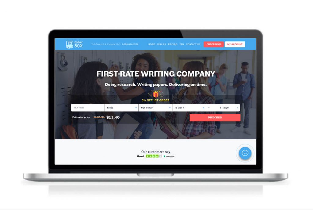 EssayBox website preview