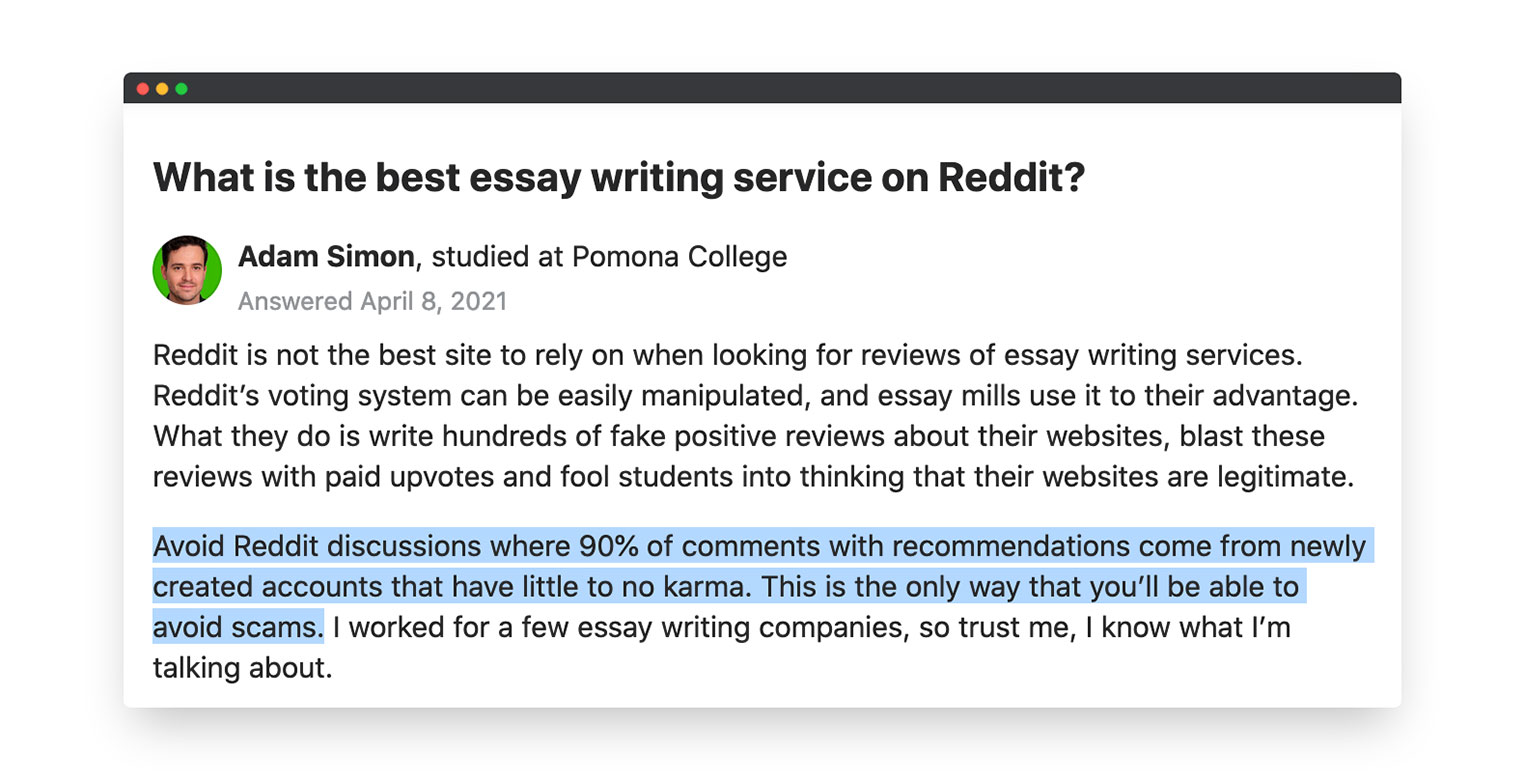 what is an essay reddit